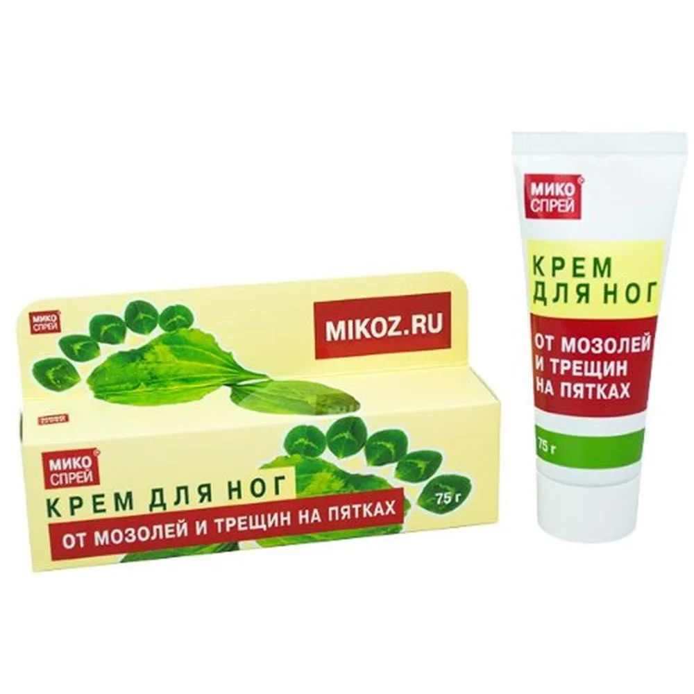 Micospray cream for feet for calluses and cracks on heels 75 g