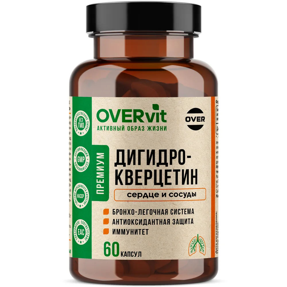 Overvit dihydroquercetin 60 capsules 420 mg