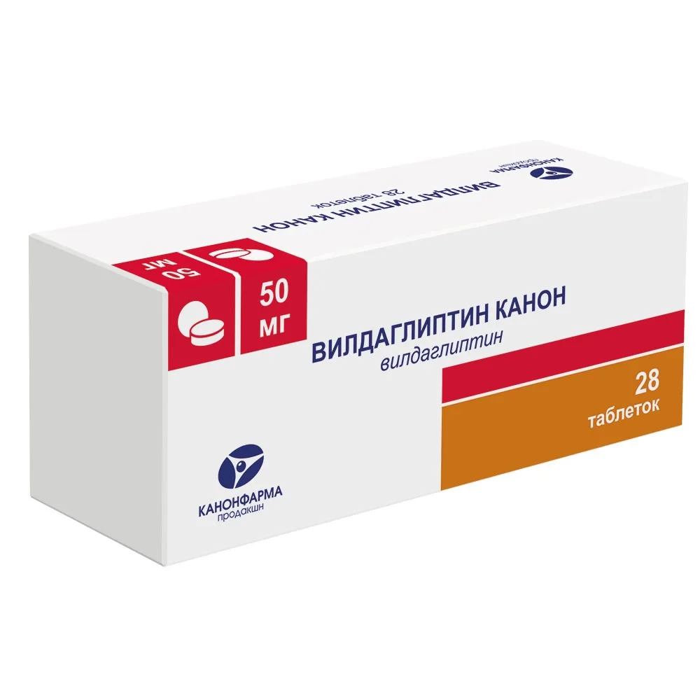 Vildagliptin Kanon 50 mg 28 tablets