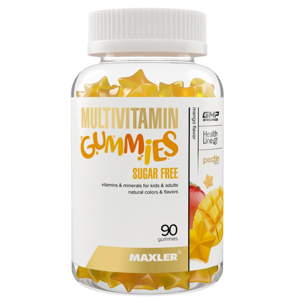 Maxler Multivitamin Gummies Sugar Free 90 pcs Chewable Candies 2 g/Orange