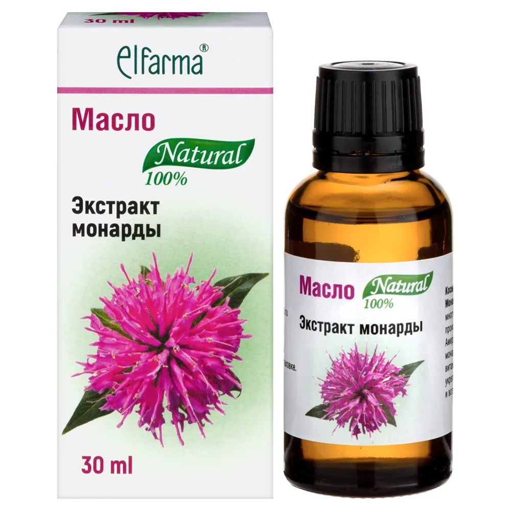 Elfarma cosmetic oil monarda extract 30 ml in individual packaging