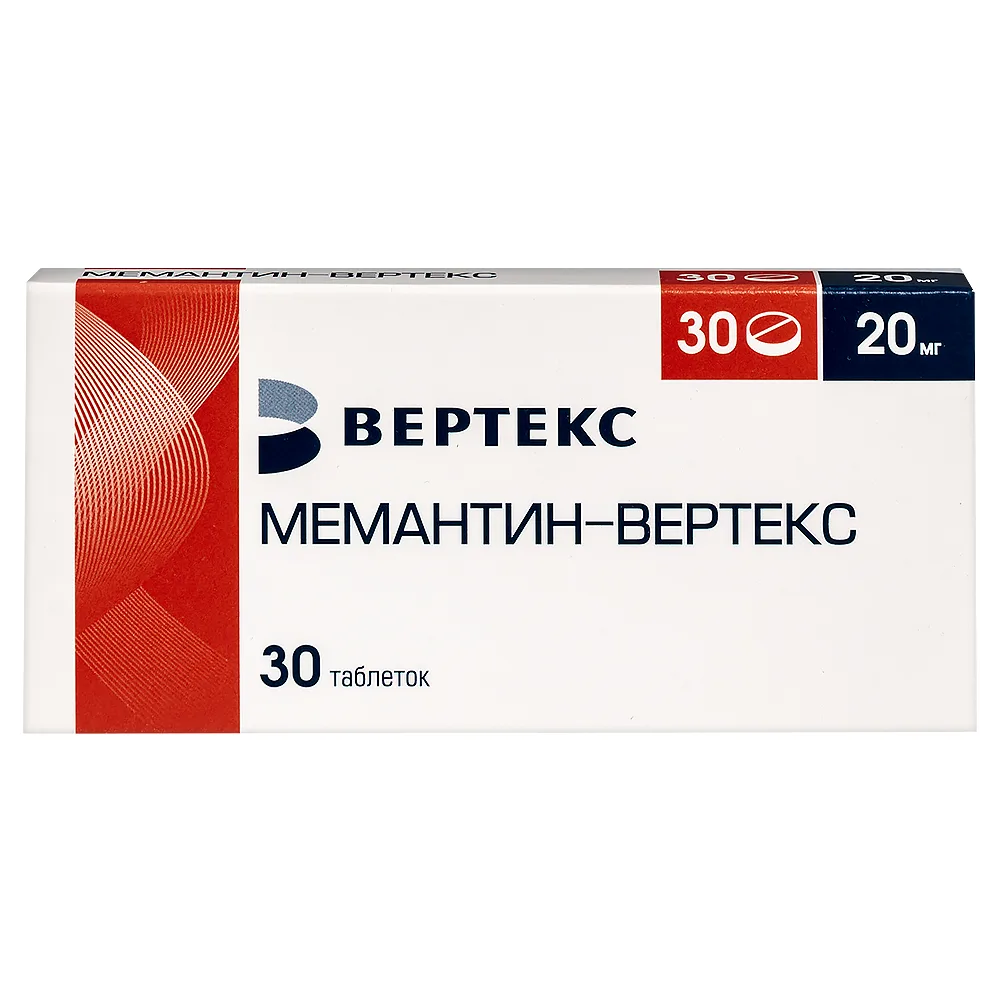 Memantine-Vertex 20 mg 30 pcs film-coated tablets blister