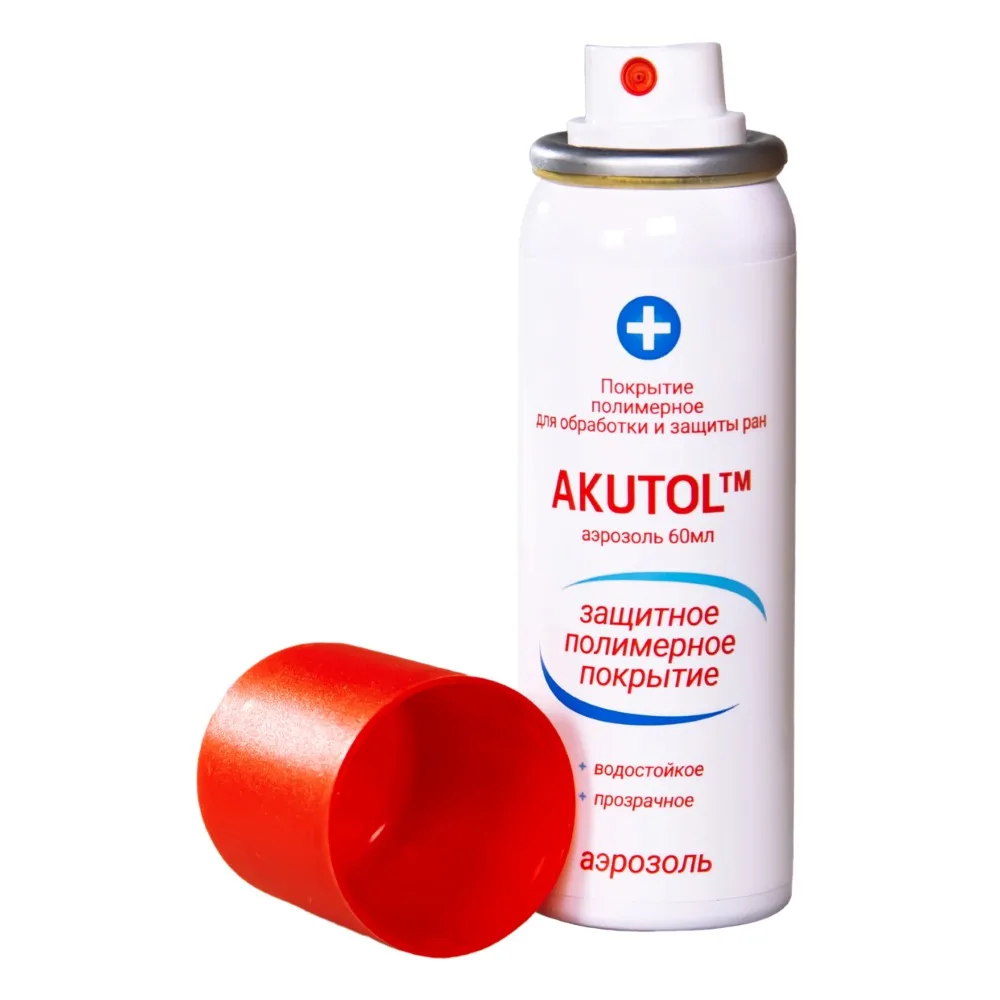 Akutol Polymer Coating for Wound Treatment and Protection Aerosol 60 ml