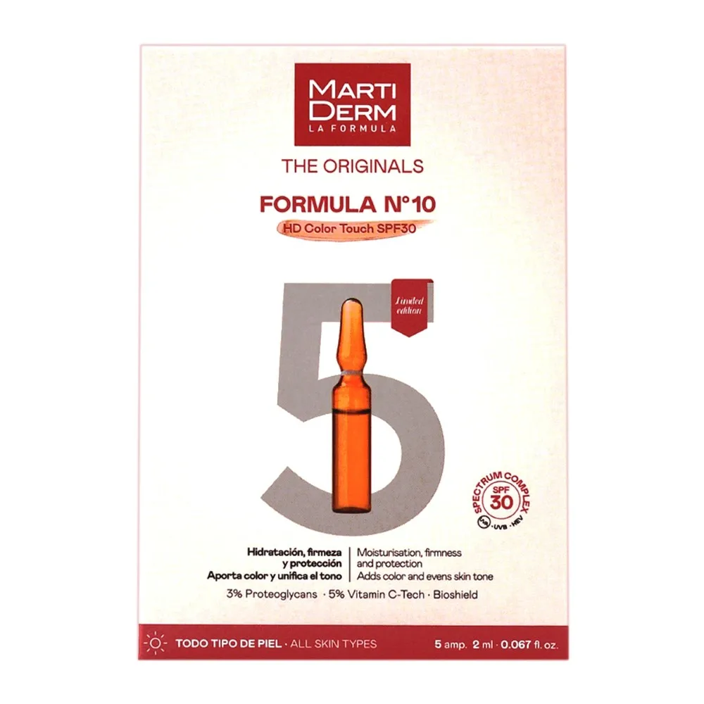 Martiderm Originals Ampoules Formula No. 10 HD Color Touch SPF 30 2 ml 5 pcs.