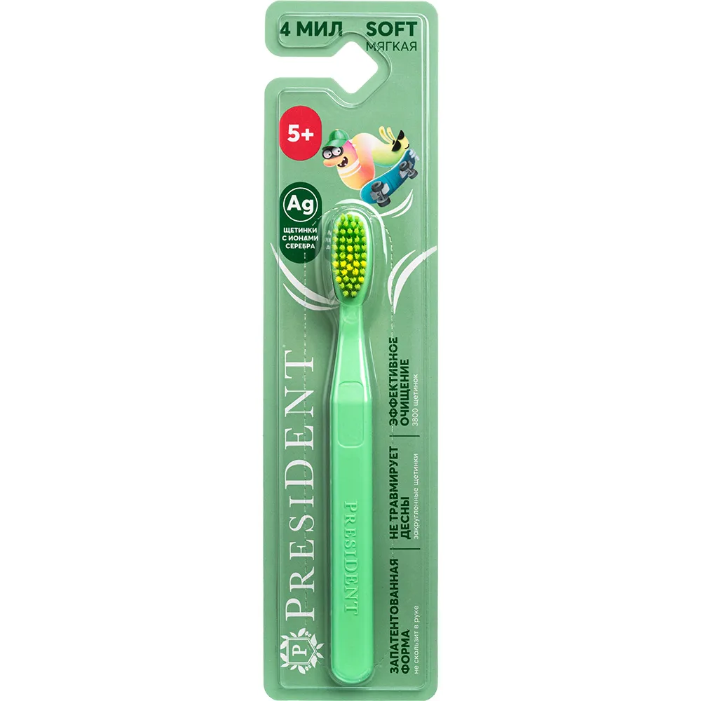 President Children's Toothbrush 5+/Soft/Art 628