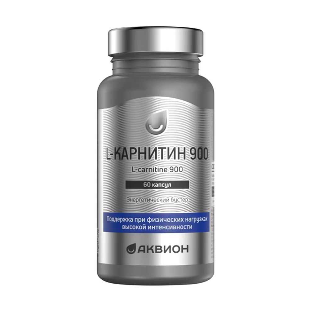 Akvion L-Carnitine 900 60 Capsules 890 mg