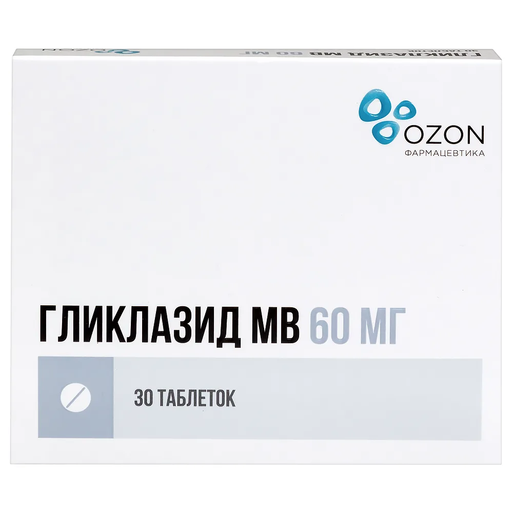 Gliclazide MR 60 mg 30 tablets modified release
