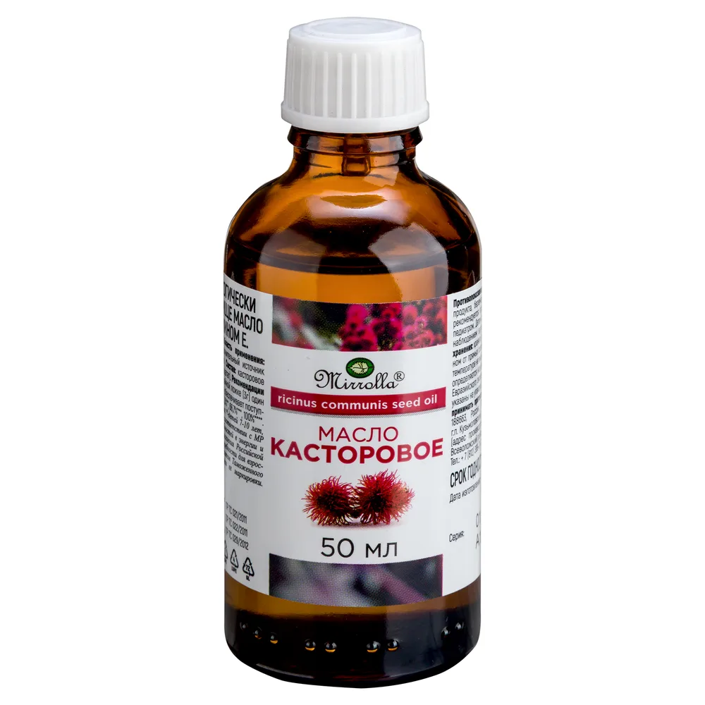 MIRROLLA Castor Oil with Vitamin E 50ml Bottle