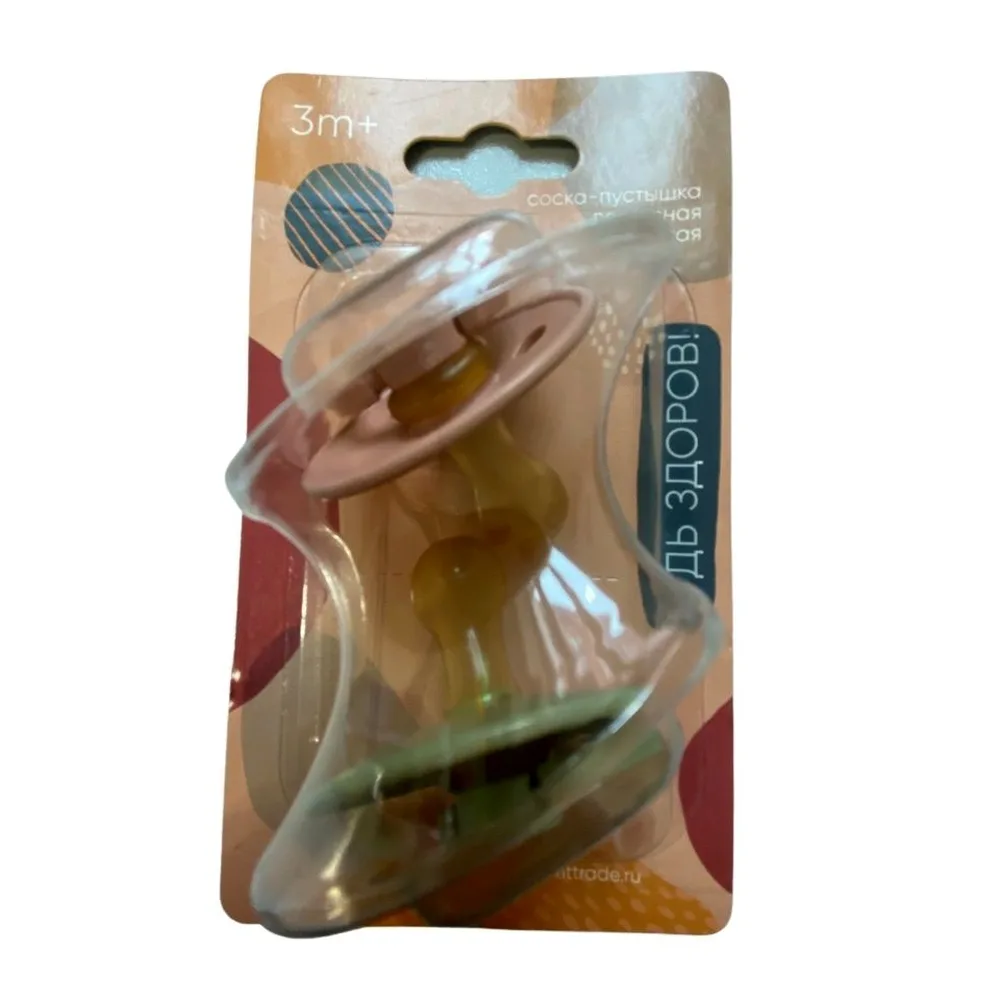 Bud Zdorov latex pacifier 3+ 2 pcs/l 0003
