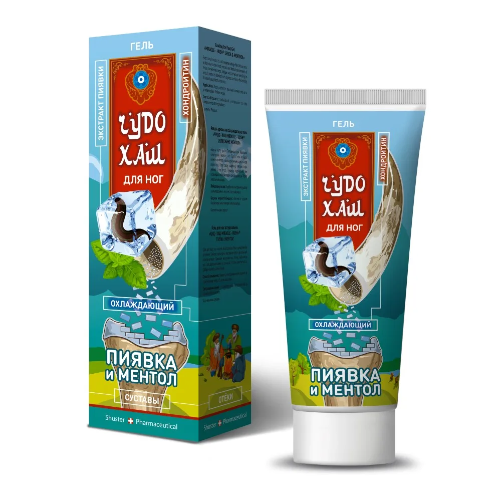 Chudo-Khash Cooling Gel for Legs with Leeches and Menthol 70 ml
