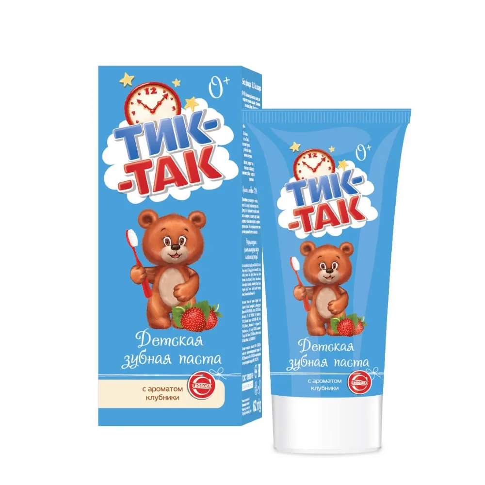 Tic Tac children's toothpaste with strawberry flavor 0+ 62 g