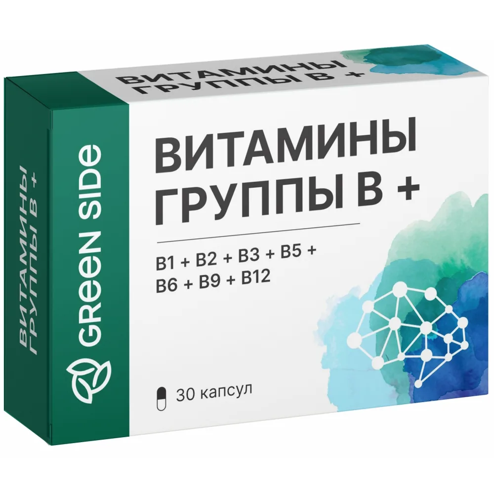 Green Side B Vitamins + 30 capsules 300 mg