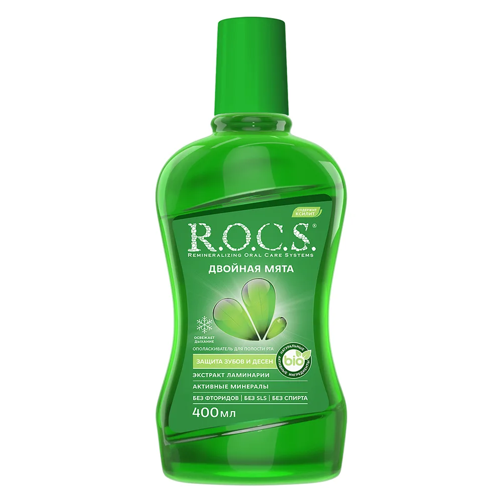 Rocs Mouthwash Double Mint 400 ml