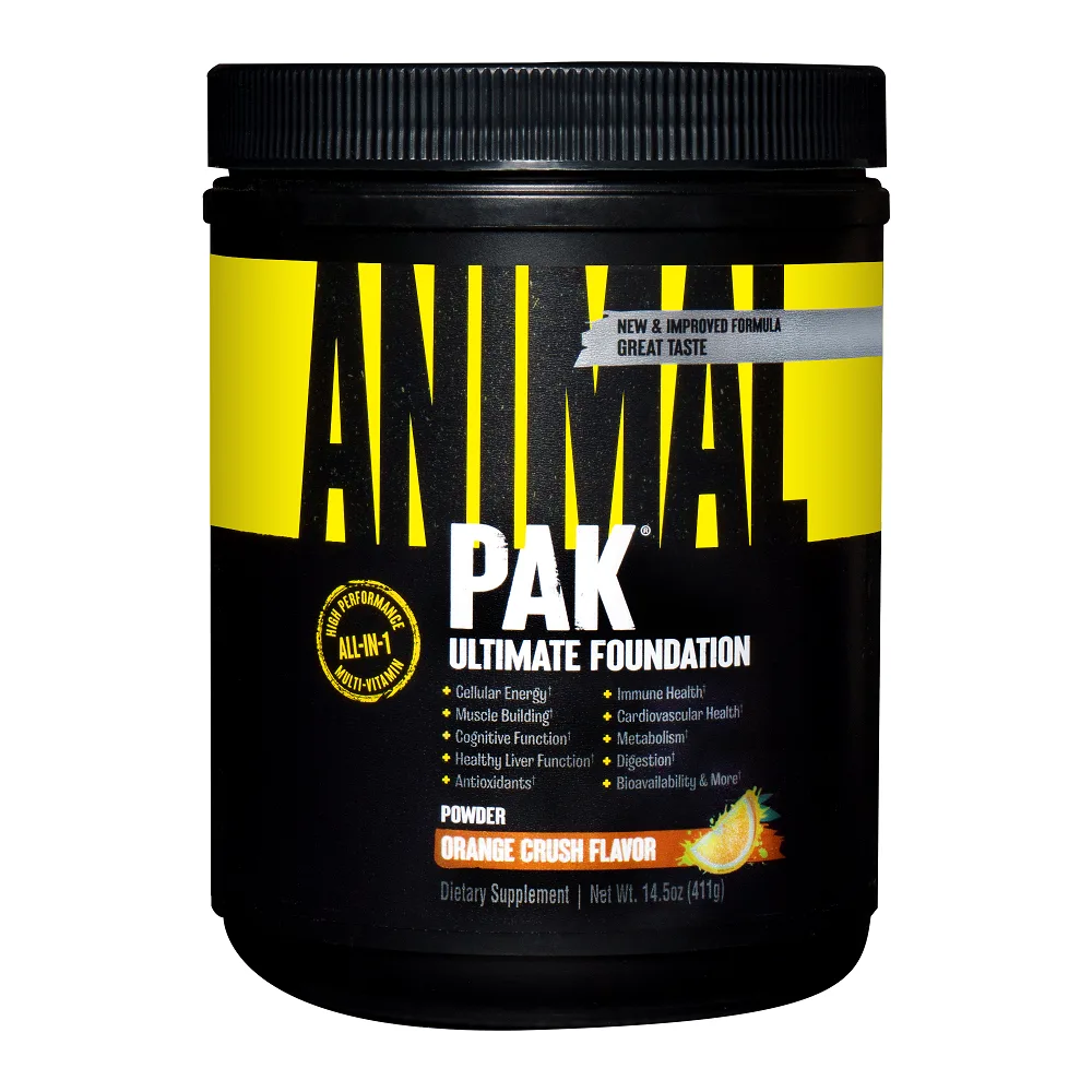 Animal Pack Powder 411 g powder can/orange explosion flavor