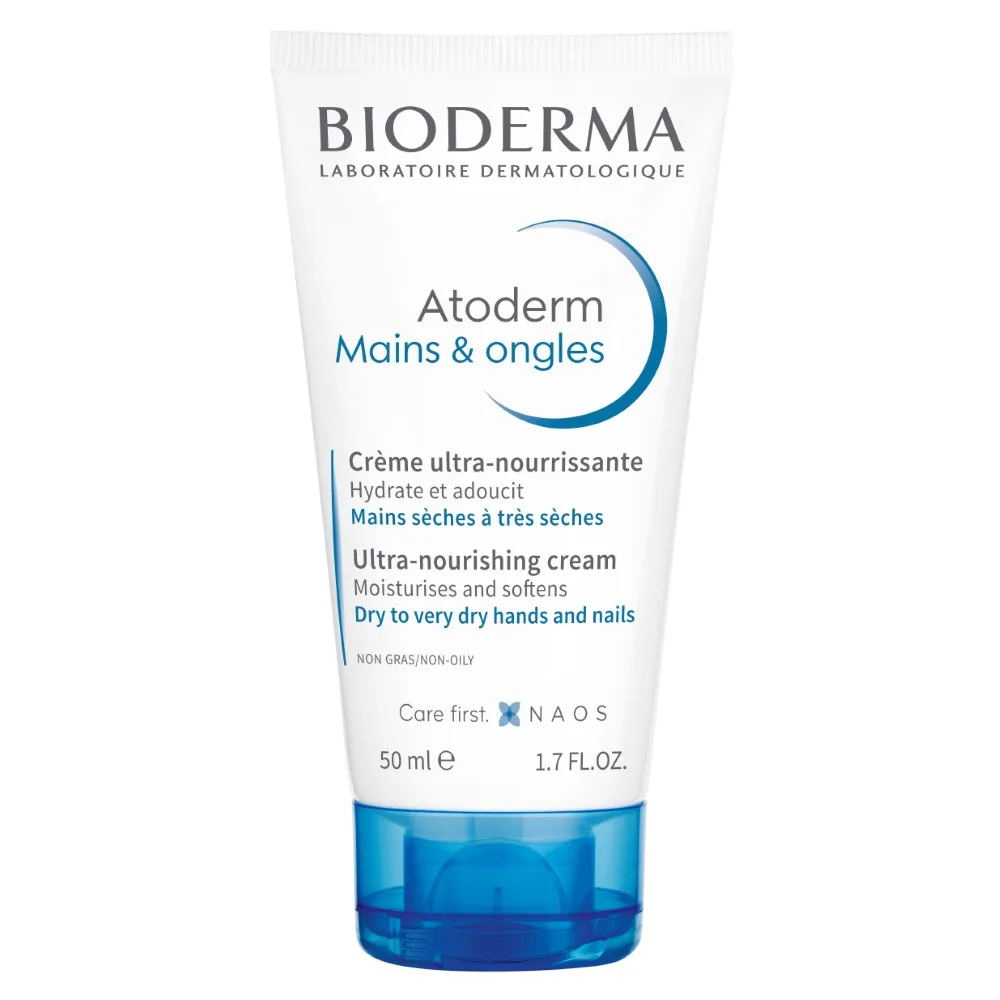 Bioderma Atoderm nourishing restoring cream for dry damaged skin of hands and nails 50 ml