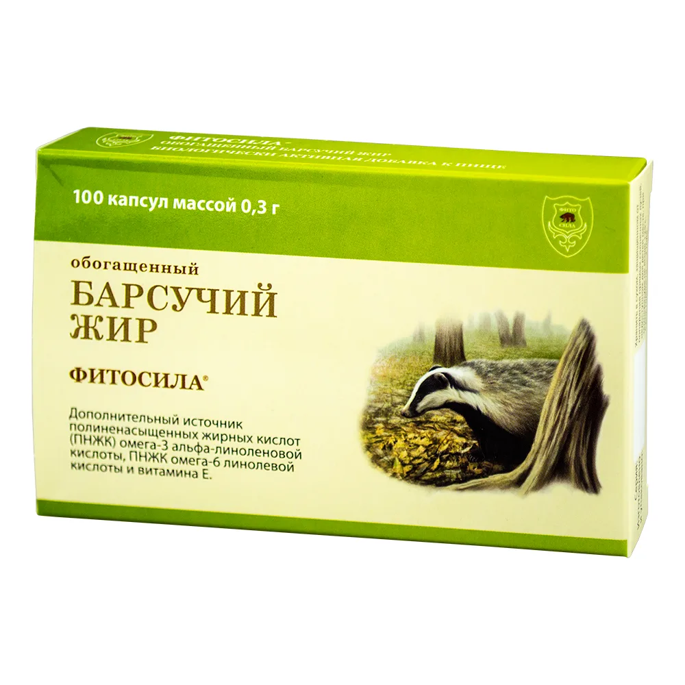 Phytosila Badger Fat Enriched 100 pcs. capsules 0.3 g