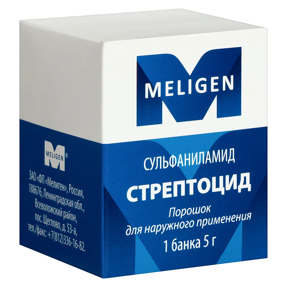 Sulfanilamide powder for external use 5 g jar
