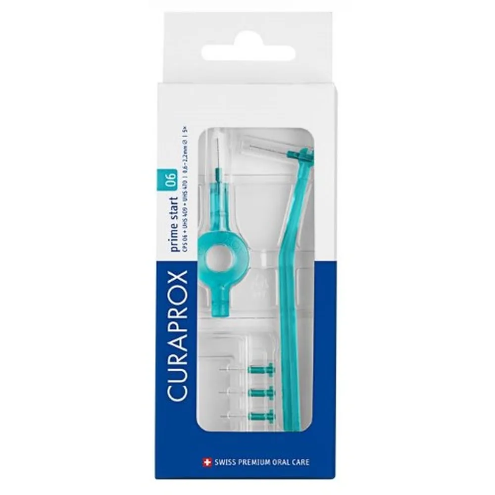 Curaprox Interdental Brushes CPS06 Prime Start 5 pcs/set with Holders UHS 409 and UHS 470