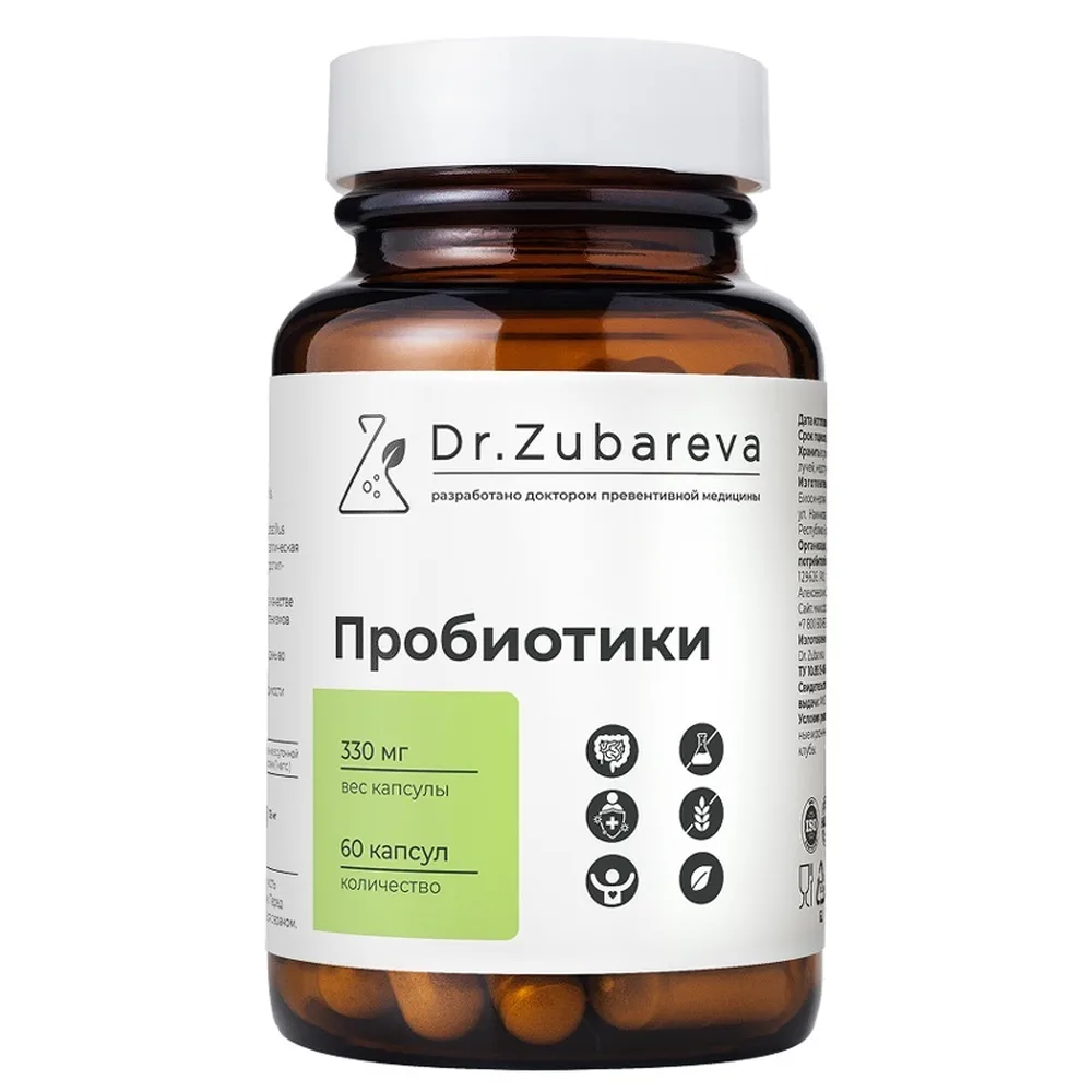 Dr. Zubareva Probiotics 60 capsules 330 mg