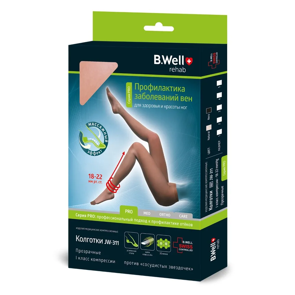Pro JW-311 Compression Tights Transparent/Class 1/Size 3/Natural