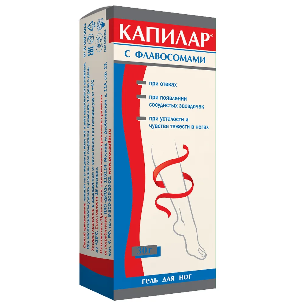 Capilar gel for legs 30 g