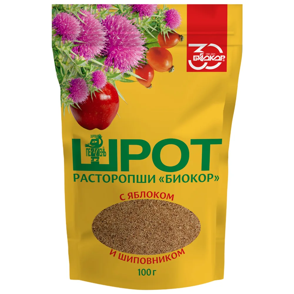 Milk thistle meal with apple and rosehip Biokor 100 g