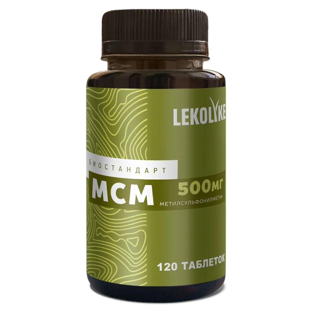 Lekolike Biostandard MSM/Methylsulfonylmethane 120 tablets 600 mg
