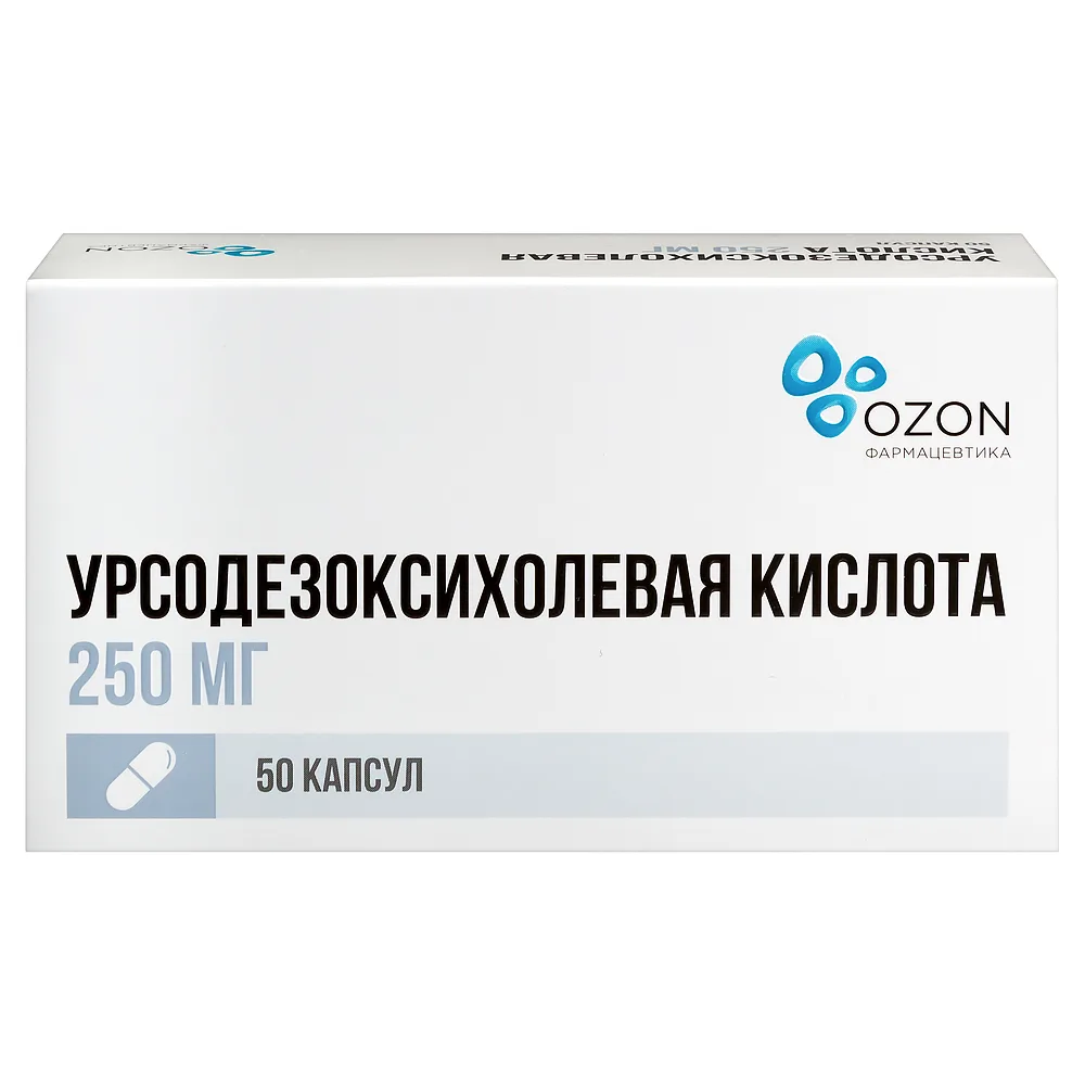 Ursodeoxycholic acid 250 mg 50 pcs blister capsules