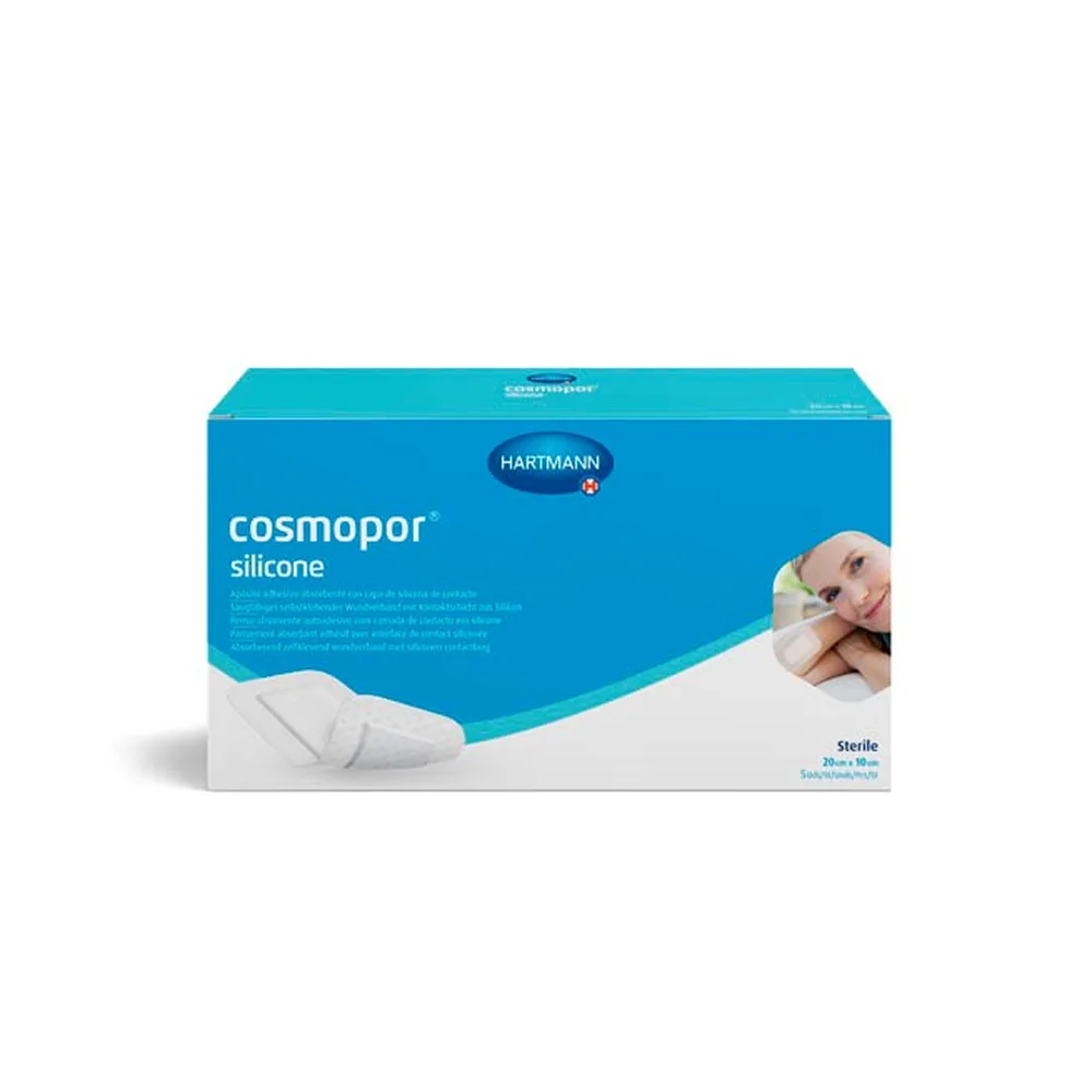 Cosmopor Silicone Absorbent Dressing with Silicone Contact Layer 20x10 cm 5 pcs.