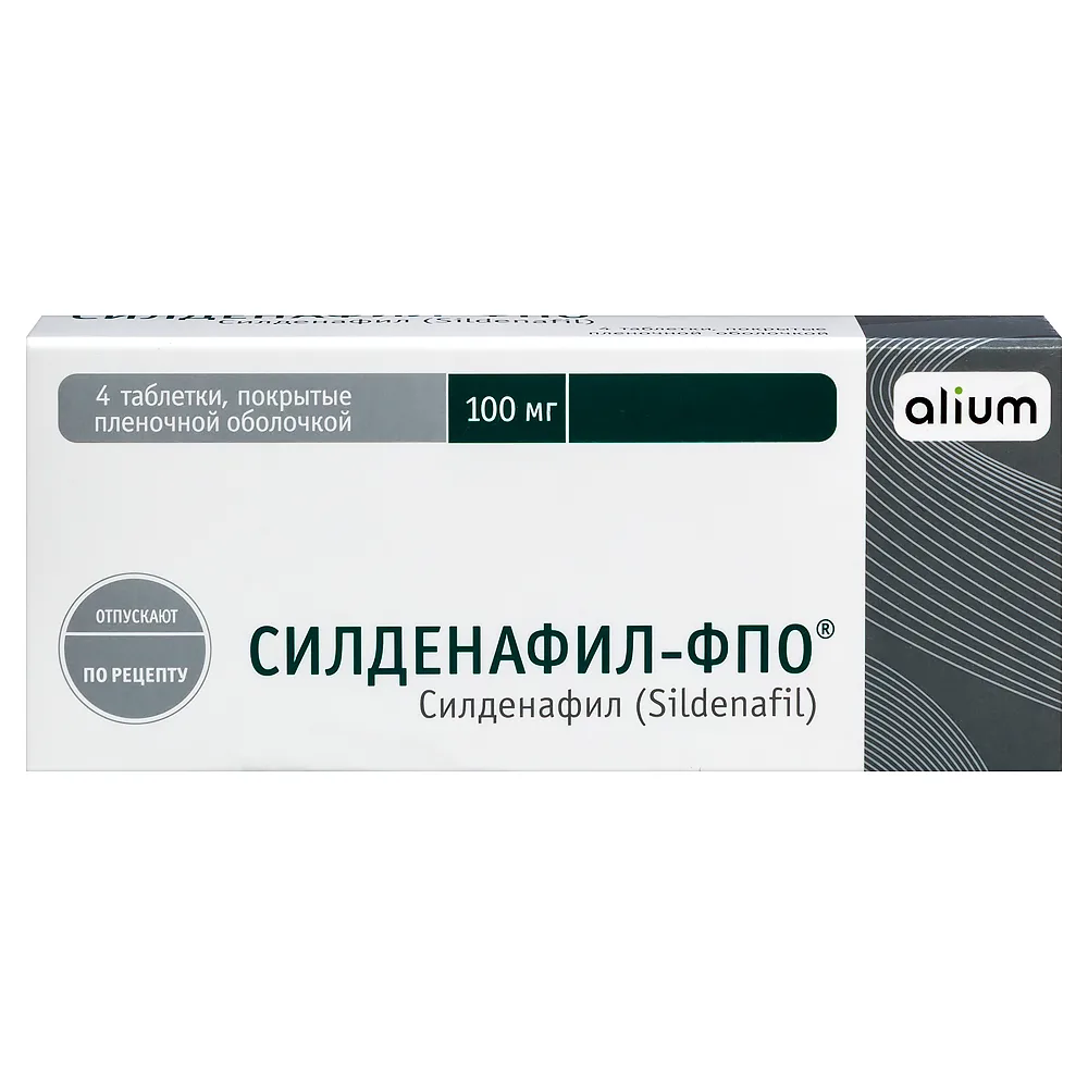 Sildenafil-FPO 100 mg 4 coated tablets