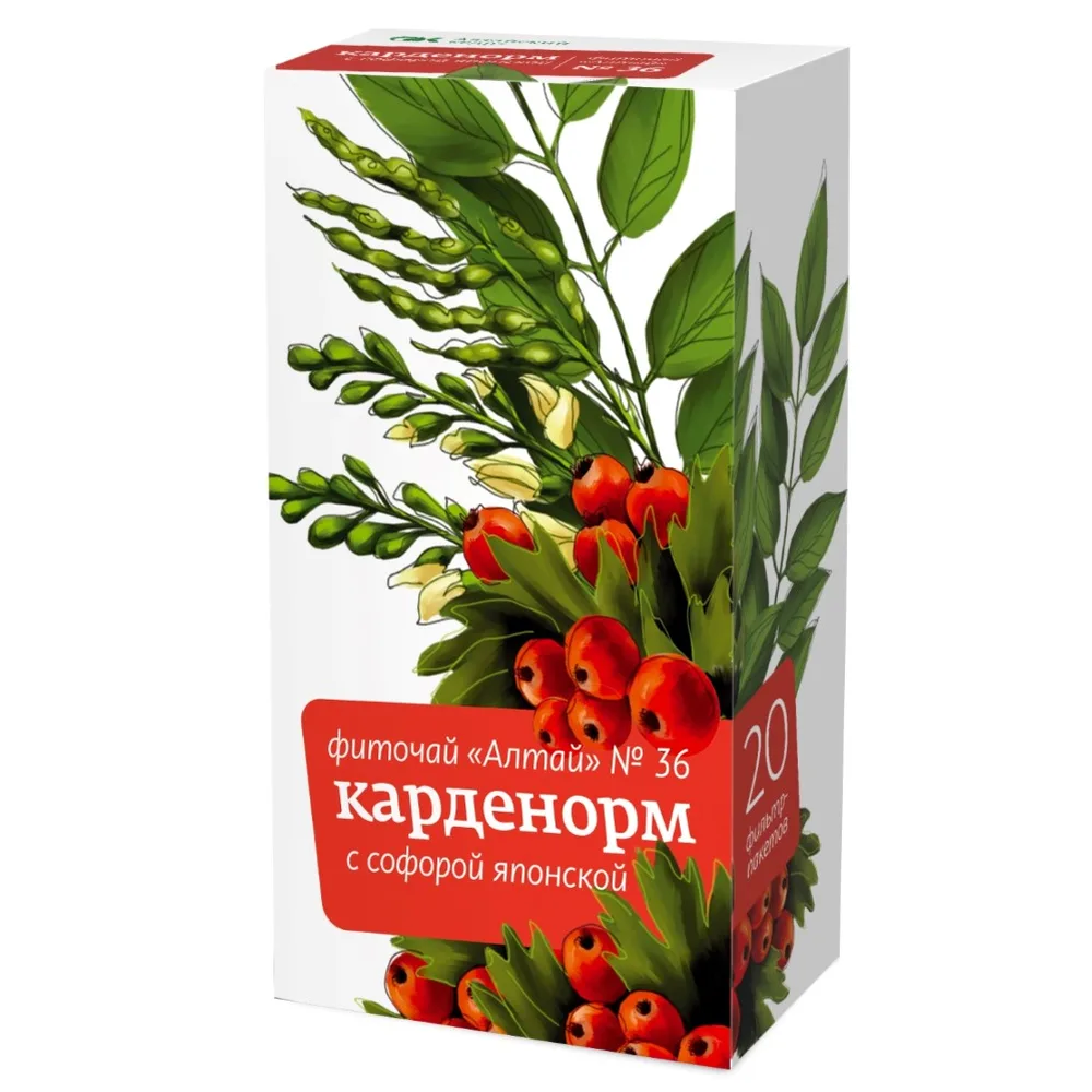 Herbal tea Altai No. 36 Cardonorm with Japanese Sophora 2 g 20 pcs. f/p