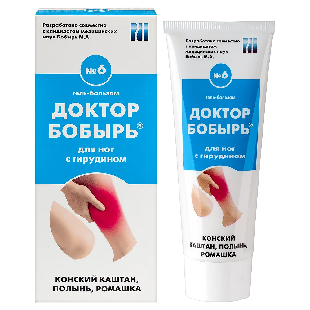Doctor Bobyr Gel-Balm for Legs with Hirudin 75 ml