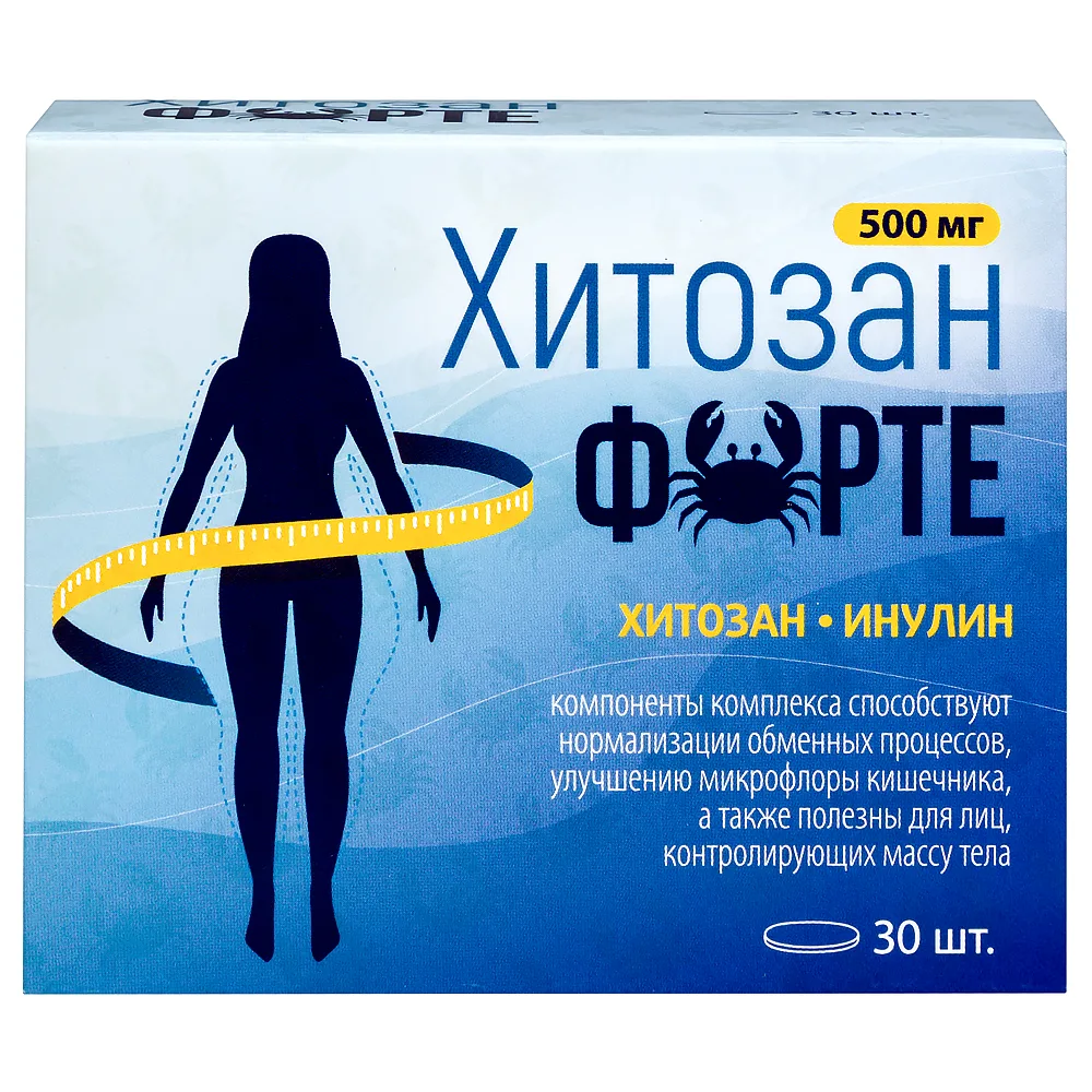 Vitamir Chitosan Forte 30 tablets 1400 mg