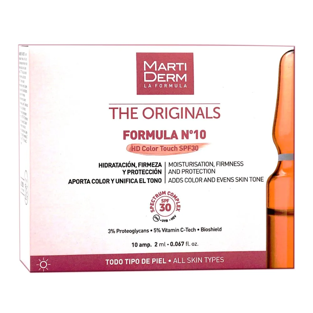 Martiderm Originals Ampoules Formula No. 10 HD Color Touch SPF 30 2 ml 10 pcs.