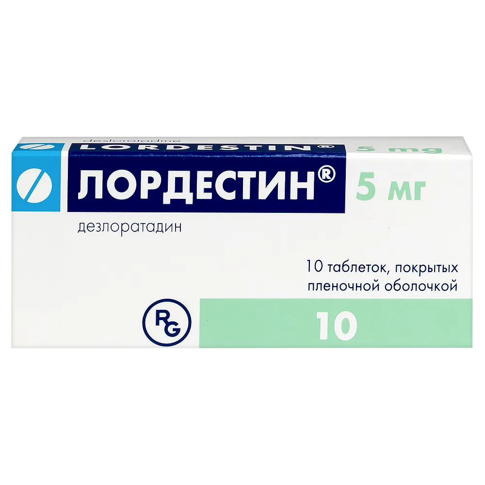 Lordestin 5 mg 10 film-coated tablets