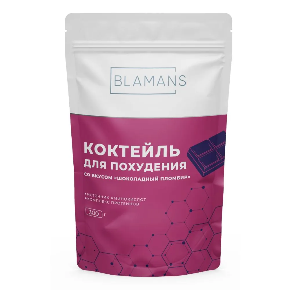 Blamans weight loss cocktail chocolate ice cream flavor 300 g powder