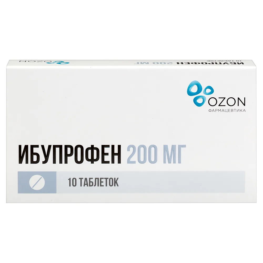 Ibuprofen 200 mg 10 tablets coated in film blister