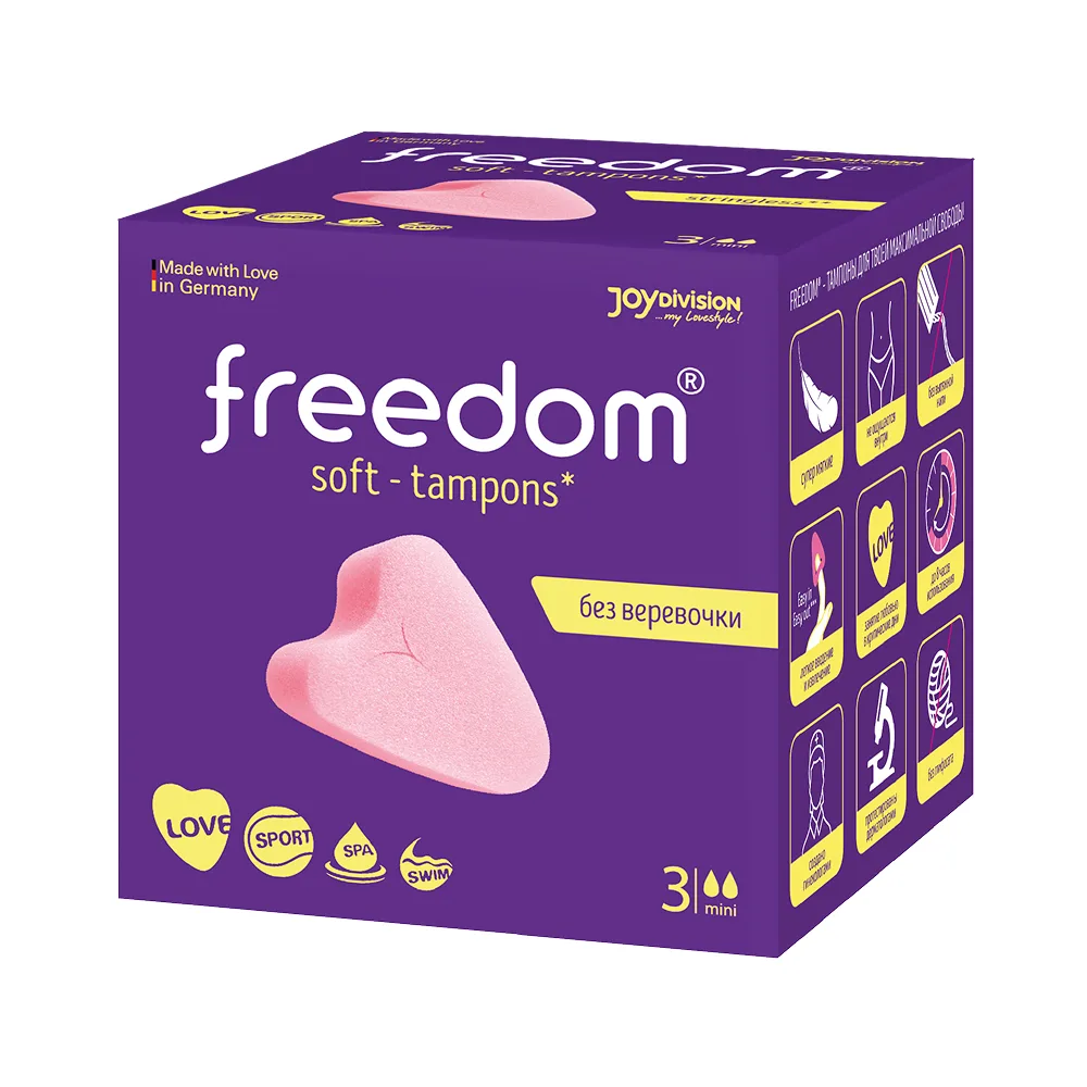 Freedom feminine hygiene tampons mini 3 pcs.