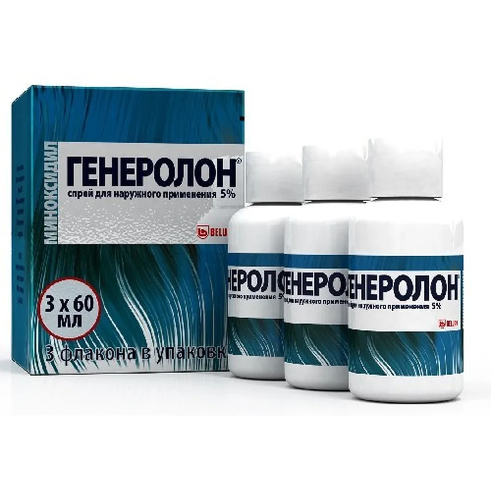 Generolon 5% 3 pcs spray 60 ml