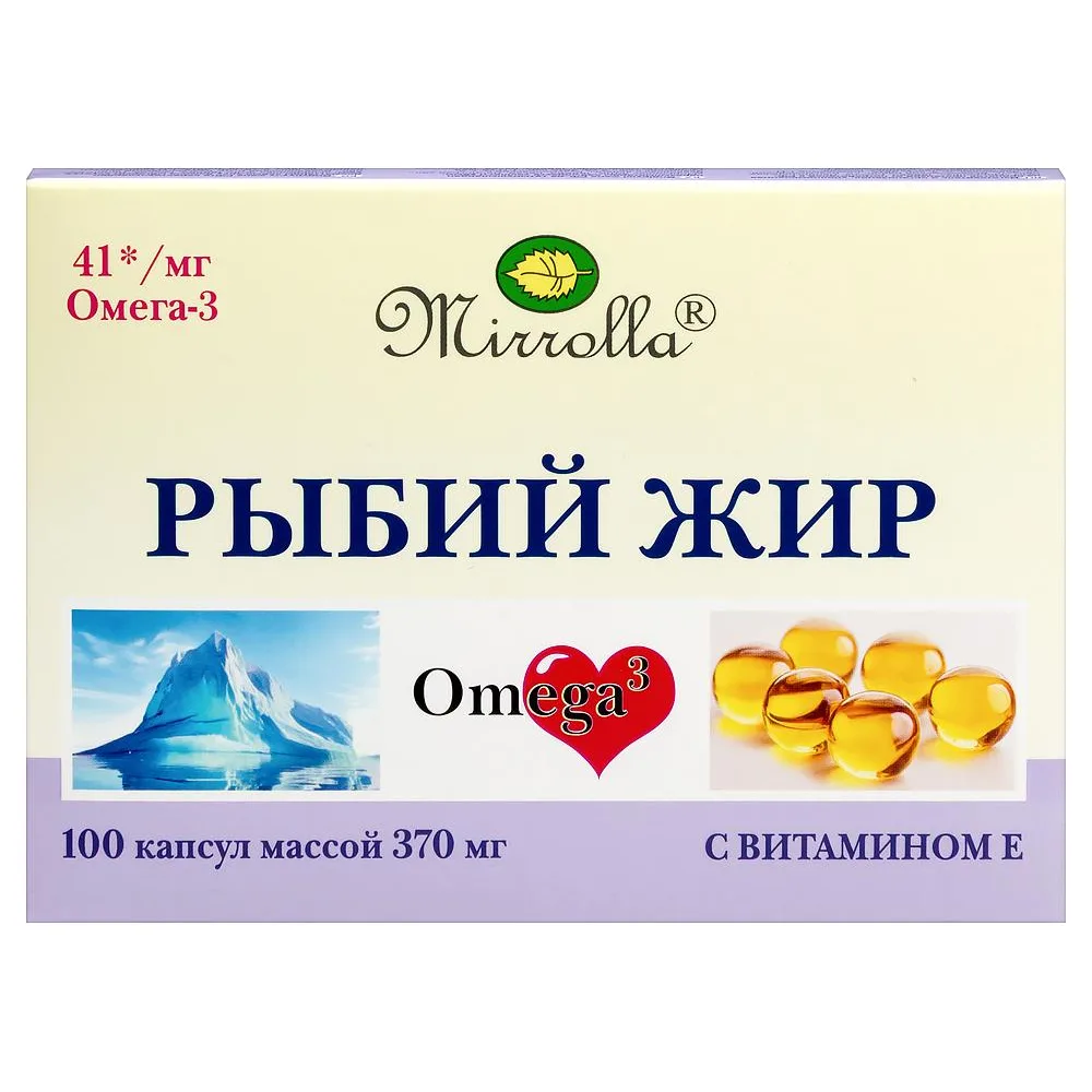 Mirrolla fish oil with vitamin E 100 capsules