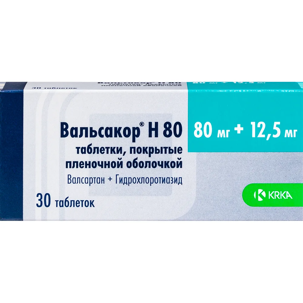 Valsacor N 80 80 mg + 12.5 mg 30 coated tablets