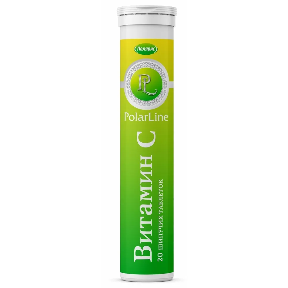 Polarline vitamin C 900 mg lemon flavor 20 effervescent tablets 3.8 g