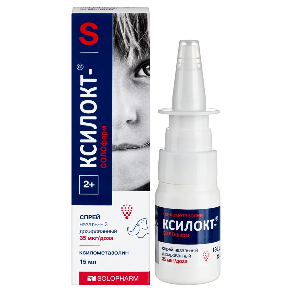 Xyloket-Solopharm 35 mcg/dose nasal spray, metered 180 doses (15 ml) bottle