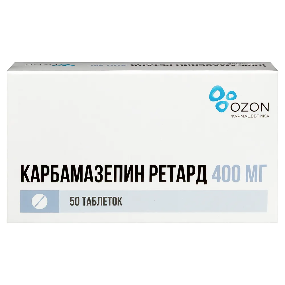 Carbamazepine retard 400 mg 50 tablets prolonged-release