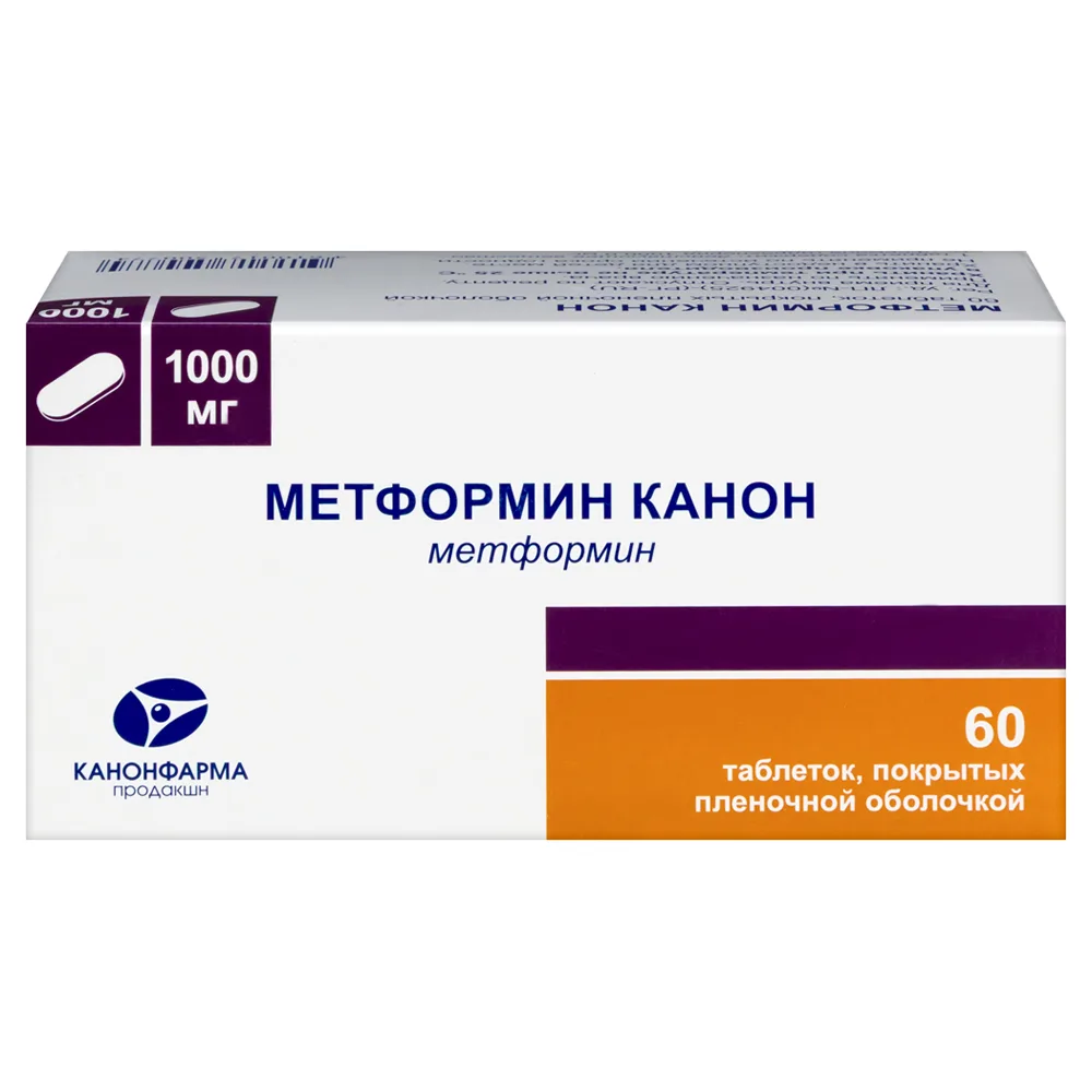Metformin Canon 1000 mg 60 coated tablets