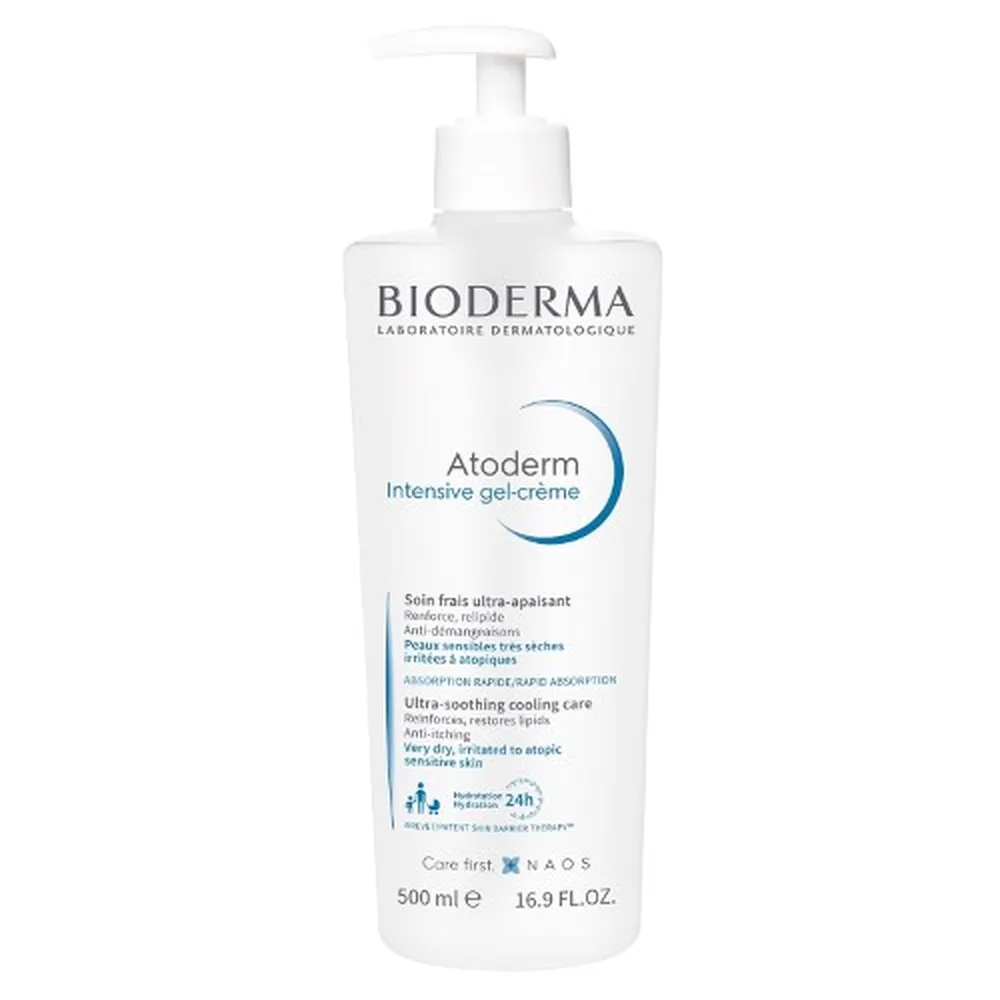 Bioderma Atoderm Gel-Cream Intensive Soothing Moisturizing for Dry Irritated and Atopic Skin 500 ml