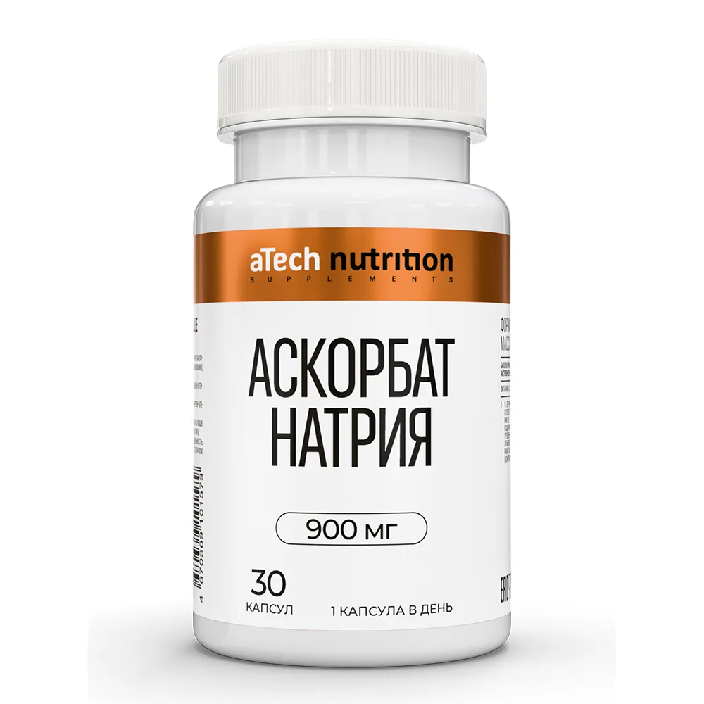 Atech Nutrition Sodium Ascorbate 30 Capsules 1220 mg