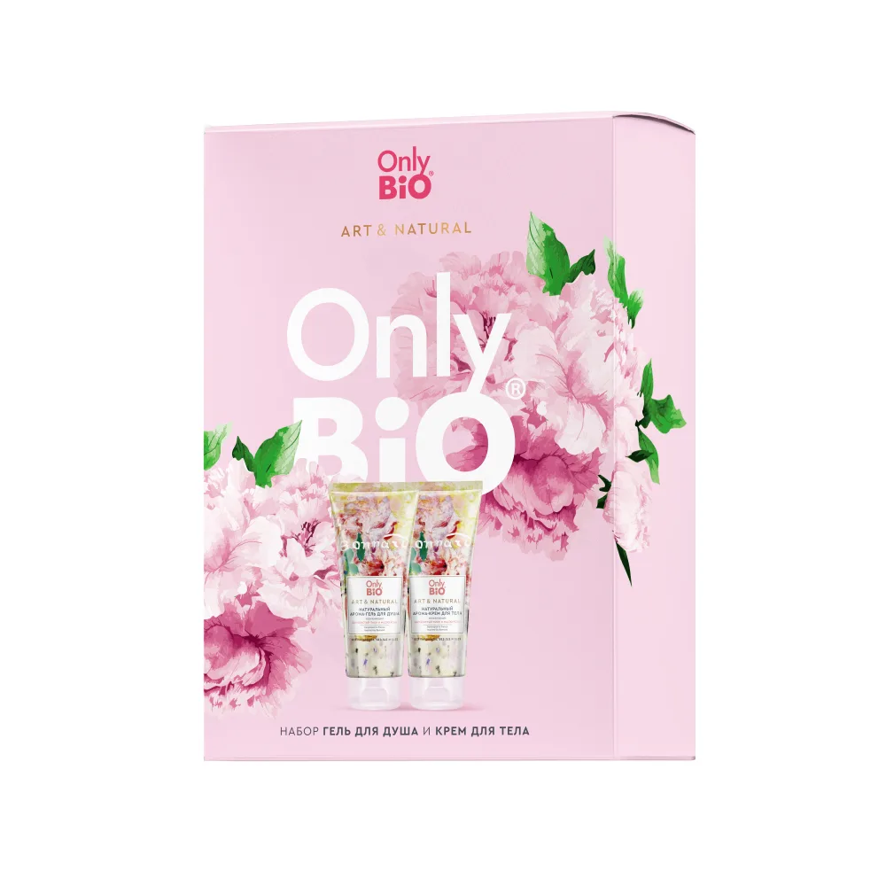 Only bio art&amp;natural kit powder rose and velvety peony 2x200 ml