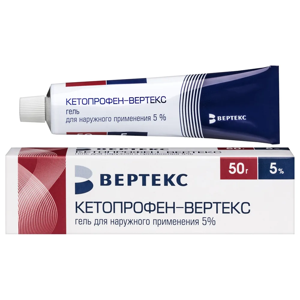 Ketoprofen-Vertex 5% Gel for External Use 50 g