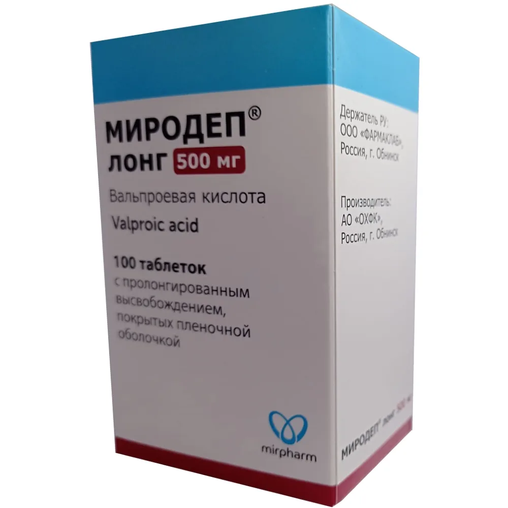 Mirodep Long 500 mg 100 pcs. prolonged-release film-coated tablets